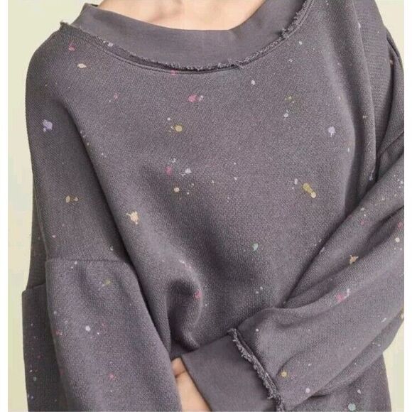 Free People Movement Make It Count Sweatshirt Size LARGE EUC - Picture 2 of 11